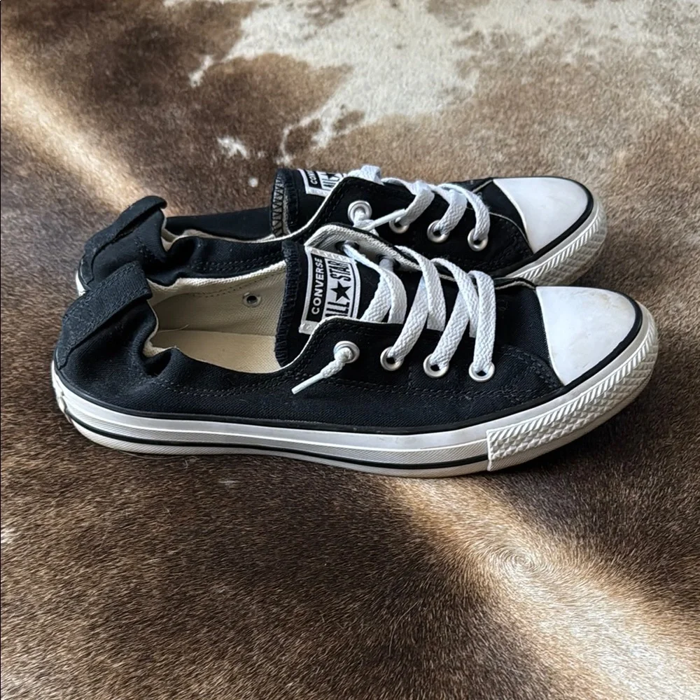 Converse Women’s Black Sneakers - Picture 2 of 5